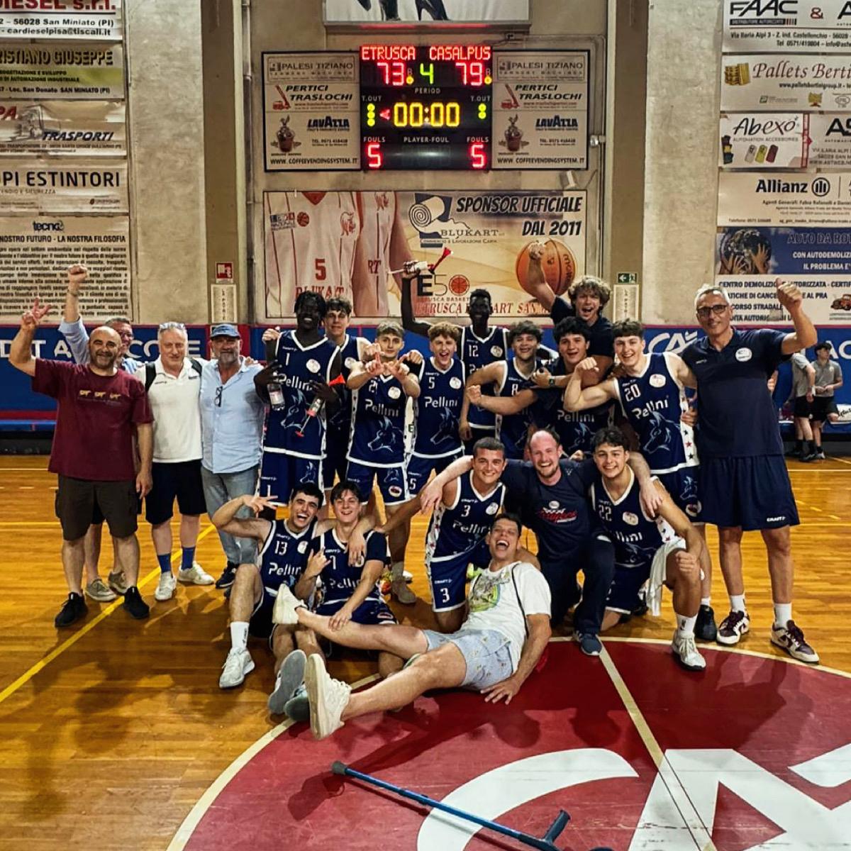 Assigeco Under-19 Gold: l'esultanza dopo la vittoria